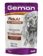 Gemon All Breeds XS-XL Vânat plic hrană umedă fără cereale câini (în aspic) 100g