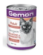 Gemon Somon și Creveți conservă hrană umedă pisici (în aspic) 415g