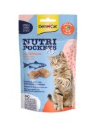 GimCat Nutri Pockets Fish Pește și Somon punguță recompense pisici 60g