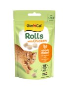 GimCat Rolls Pui punguță recompense fără cereale pisici 50g