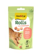 GimCat Rolls Somon punguță recompense fără cereale pisici 50g