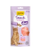 GimCat Snack Duo Cream Somon și Roșii punguță recompense pisici 90g