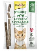 GimCat Sticks Miel și Pasăre punguță recompense fără cereale pisici 20g