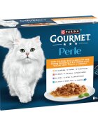Gourmet Perle Curcan Rață Miel Ton plic hrană umedă pisici (în sos) bax 85g x 12buc