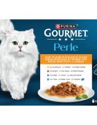 Gourmet Perle Curcan Rață Miel Ton plic hrană umedă pisici (în sos) bax 85g x 12buc