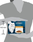 Gourmet Perle Curcan Rață Miel Ton plic hrană umedă pisici (în sos) bax 85g x 12buc