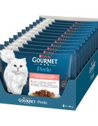 Gourmet Perle Curcan Rață Miel Ton plic hrană umedă pisici (în sos) multipack 85g x 4buc