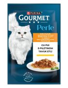 Gourmet Perle Pui plic hrană umedă pisici (în sos) 85g