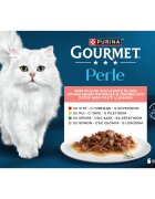Gourmet Perle Vită Pui Iepure Somon plic hrană umedă pisici (în sos) bax 85g x 12buc