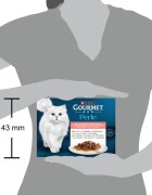 Gourmet Perle Vită Pui Iepure Somon plic hrană umedă pisici (în sos) bax 85g x 12buc