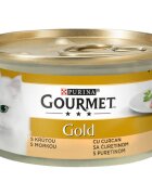 Gourmet PURINA Gold Mousse Curcan conservă hrană umedă pisici (pate) 85g