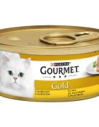 Gourmet PURINA Gold Mousse Pui conservă hrană umedă pisici (pate) 85g