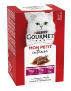 Gourmet PURINA Mon Petit 3 arome (Vită Vițel Miel) pachet mixt plic hrană umedă pisici (în sos) 50g x 6