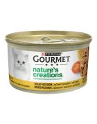 Gourmet PURINA Nature's Creations Pui cu Spanac și Roșii conservă hrană umedă pisici 85g