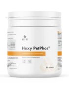 HEXY VET Hexy PetPhos comprimate de calciu supliment sistem osos câini comprimate Hexy PetPhos comprimate de calciu XS-XL supliment sistem osos câini flacon 60 comprimate