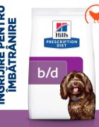 HILL'S Prescription Diet b/d Ageing and Alertness Care Pui dietă veterinară câini senior hrană uscată 12kg