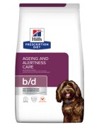 HILL'S Prescription Diet b/d Ageing and Alertness Care Pui dietă veterinară câini senior hrană uscată sistem nervos & calmante 3kg