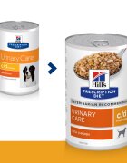 HILL'S Prescription Diet c/d Pui dietă veterinară câini conservă hrană umedă sistem urinar 370g