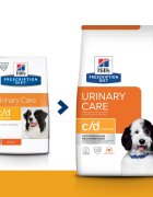 HILL'S Prescription Diet c/d Urinary Care Pui dietă veterinară câini hrană uscată sistem urinar 12kg