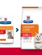 HILL'S Prescription Diet c/d Urinary Multicare Stress Pui dietă veterinară pisici hrană uscată afecțiuni urinare c/d Urinary Care Multicare Stress Pui dietă veterinară pisici hrană uscată sistem urinar sistem nervos & c