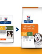HILL'S Prescription Diet c/d Urinary + Weight Care + Metabolic Pui dietă veterinară câini hrană uscată afecțiuni urinare și metabolice c/d Urinary + Metabolic Pui dietă veterinară câini hrană uscată sistem urinar metabol