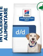 HILL'S Prescription Diet d/d Food Sensitivities Rață cu Orez dietă veterinară câini hrană uscată sensibilități digestive d/d Food Sensitivities Rață cu Orez dietă veterinară câini hrană uscată piele & blana sistem digest