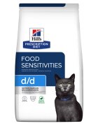 HILL'S Prescription Diet d/d Rață cu Mazăre dietă veterinară pisici hrană uscată sensibilități digestive d/d Rață cu Mazăre dietă veterinară pisici hrană uscată piele & blana sistem digestiv 3kg