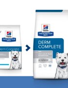 HILL'S Prescription Diet Derm Complete Mini dietă veterinară câini hrană uscată afecțiuni dermatologice Derm Complete Mini dietă veterinară câini hrană uscată piele & blana 6kg