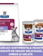HILL'S Prescription Diet i/d Digestive Care Low Fat Pui cu Legume dietă veterinară câini conservă hrană umedă sensibilități digestive i/d Digestive Care Low Fat Pui cu Legume dietă veterinară câini conservă hrană umedă si