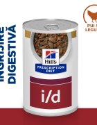 HILL'S Prescription Diet i/d Digestive Care Pui cu Legume dietă veterinară câini conservă hrană umedă sensibilități digestive i/d Digestive Care Pui cu Legume dietă veterinară câini conservă hrană umedă sistem digestiv (