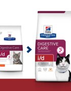 HILL'S Prescription Diet i/d Sensitive Digestive Care Pui dietă veterinară pisici hrană uscată sensibilități digestive i/d Sensitive Digestive Care Pui dietă veterinară pisici hrană uscată sistem digestiv 1.5kg
