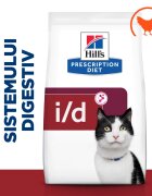 HILL'S Prescription Diet i/d Sensitive Digestive Care Pui dietă veterinară pisici hrană uscată sensibilități digestive i/d Sensitive Digestive Care Pui dietă veterinară pisici hrană uscată sistem digestiv 8kg