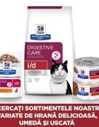 HILL'S Prescription Diet i/d Sensitive Digestive Care Somon dietă veterinară pisici plic hrană umedă sistem digestiv 85g x 12buc