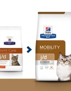 HILL'S Prescription Diet j/d Mobility Pui dietă veterinară pisici hrană uscată sistem articular 1.5kg