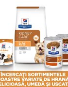 HILL'S Prescription Diet k/d Kidney Care dietă veterinară câini hrană uscată afecțiuni renale k/d Kidney Care dietă veterinară câini hrană uscată sistem renal 12kg