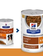 HILL'S Prescription Diet k/d Kidney Care Pui cu Legume dietă veterinară câini conservă hrană umedă afecțiuni renale k/d Kidney Care Pui cu Legume dietă veterinară câini conservă hrană umedă sistem renal (în sos) 354g