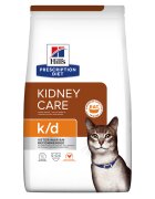 HILL'S Prescription Diet k/d Kidney Care Pui dietă veterinară pisici hrană uscată afecțiuni renale k/d Kidney Care Pui dietă veterinară pisici hrană uscată sistem renal 400g