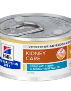 HILL'S Prescription Diet K/D Stew Ton și Tocană de Legume dietă veterinară conservă hrană umedă pisici sistem renal (în sos) 82g