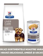 HILL'S Prescription Diet l/d dietă veterinară câini conservă hrană umedă afecțiuni hepatice 370g