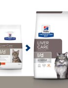 HILL'S Prescription Diet l/d Liver Care Pui dietă veterinară pisici hrană uscată sistem hepatic 1.5kg
