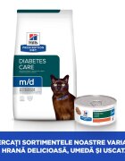 HILL'S Prescription Diet m/d Diabetes Care Pui dietă veterinară pisici hrană uscată afecțiuni metabolice (diabet) m/d Diabetes Care Pui dietă veterinară pisici hrană uscată metabolism (obezitate si diabet) 1.5kg