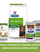HILL'S Prescription Diet Metabolic Miel cu Orez dietă veterinară câini hrană uscată afecțiuni metabolice (obezitate) Metabolic Miel cu Orez dietă veterinară câini hrană uscată metabolism (obezitate si diabet) 12kg