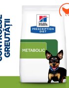 HILL'S Prescription Diet Metabolic Mini dietă veterinară câini hrană uscată afecțiuni metabolice (obezitate) Metabolic Mini dietă veterinară câini hrană uscată metabolism (obezitate si diabet) 3kg