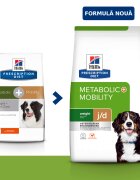 HILL'S Prescription Diet Metabolic + Mobility Pui dietă veterinară câini hrană uscată afecțiuni metabolice (obezitate) și afecțiuni articulare Metabolic + Mobility Pui dietă veterinară câini hrană uscată metabolism (obezi