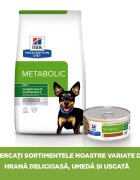 HILL'S Prescription Diet Metabolic Pui cu Legume dietă veterinară câini conservă hrană umedă afecțiuni metabolice (obezitate) Metabolic Mini Pui cu Legume dietă veterinară câini conservă hrană umedă metabolism (obezitate