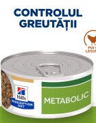 HILL'S Prescription Diet Metabolic Pui cu Legume dietă veterinară câini conservă hrană umedă afecțiuni metabolice (obezitate) Metabolic Mini Pui cu Legume dietă veterinară câini conservă hrană umedă metabolism (obezitate