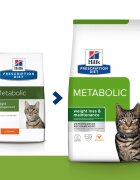 HILL'S Prescription Diet Metabolic Pui dietă veterinară pisici hrană uscată afecțiuni metabolice (obezitate) Metabolic Pui dietă veterinară pisici hrană uscată metabolism (obezitate si diabet) 12kg