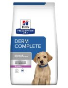 HILL'S Prescription Diet Puppy Derm Complete XS-XL Ou dietă veterinară hrană uscată câini junior piele & blană 4kg