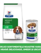 HILL'S Prescription Diet r/d Weight Loss Pui dietă veterinară câini hrană uscată scădere în greutate r/d Weight Loss Pui dietă veterinară câini hrană uscată metabolism (obezitate si diabet) 1.5kg