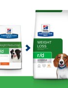 HILL'S Prescription Diet r/d Weight Loss Pui dietă veterinară câini hrană uscată scădere în greutate r/d Weight Loss Pui dietă veterinară câini hrană uscată metabolism (obezitate si diabet) 10kg